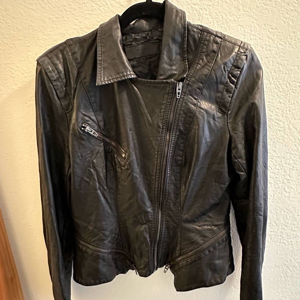 Black leather jacket BLANK NYC